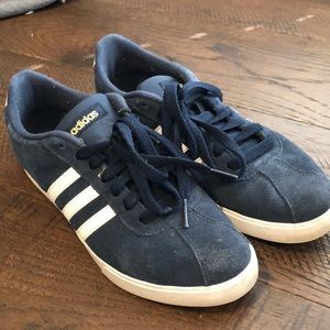 Adidas Ortholite Float Navy suede tennis shoes
